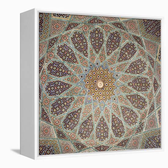 Detail of Interior of the Tomb of the Persian Poet Hafiz, Shiraz, Iran, Middle East-Robert Harding-Framed Premier Image Canvas