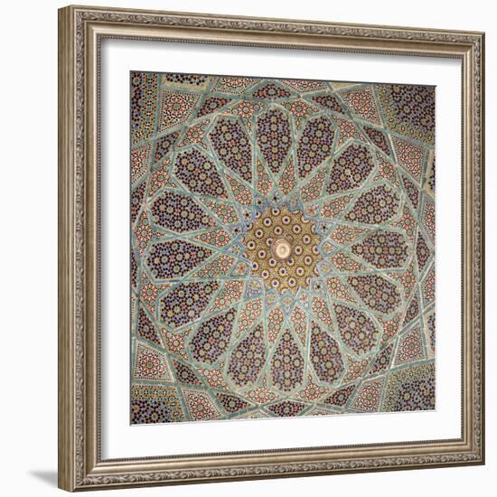 Detail of Interior of the Tomb of the Persian Poet Hafiz, Shiraz, Iran, Middle East-Robert Harding-Framed Photographic Print