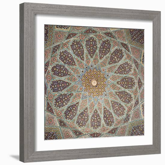 Detail of Interior of the Tomb of the Persian Poet Hafiz, Shiraz, Iran, Middle East-Robert Harding-Framed Photographic Print