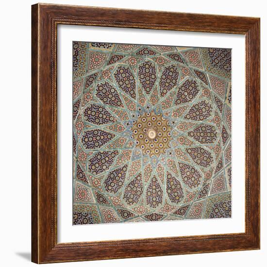 Detail of Interior of the Tomb of the Persian Poet Hafiz, Shiraz, Iran, Middle East-Robert Harding-Framed Photographic Print