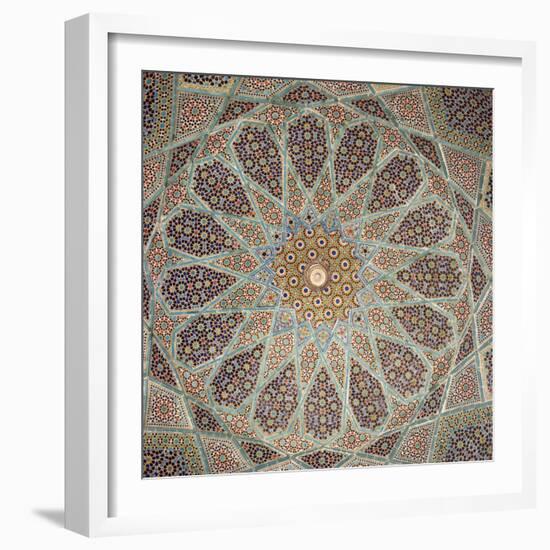 Detail of Interior of the Tomb of the Persian Poet Hafiz, Shiraz, Iran, Middle East-Robert Harding-Framed Photographic Print
