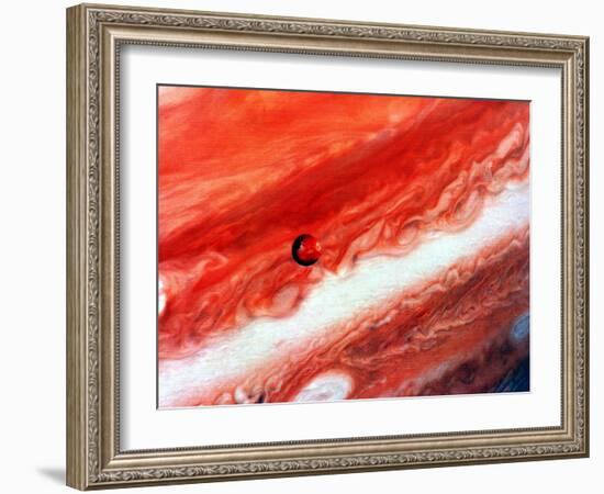 Detail of Jupiter and its Inner Satellite Lo-null-Framed Giclee Print