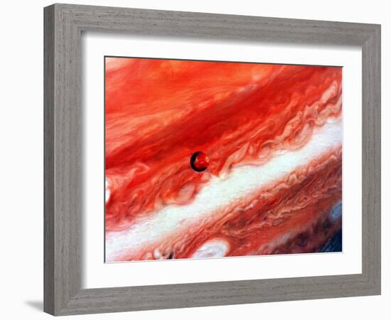 Detail of Jupiter and its Inner Satellite Lo-null-Framed Giclee Print