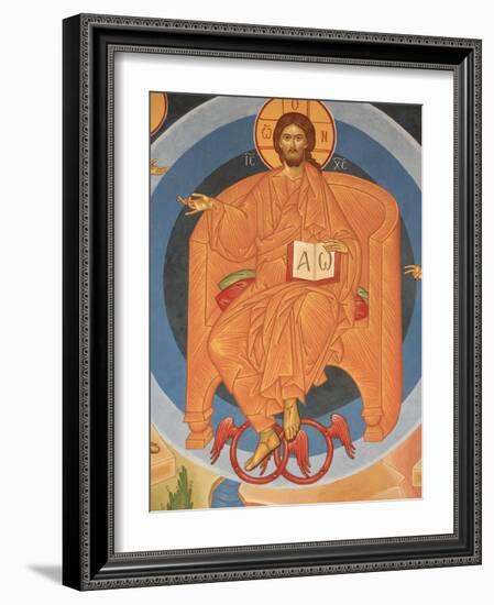 Detail of Last Judgment Fresco at Monastery of Saint-Antoine-le-Grand-Pascal Deloche-Framed Photographic Print