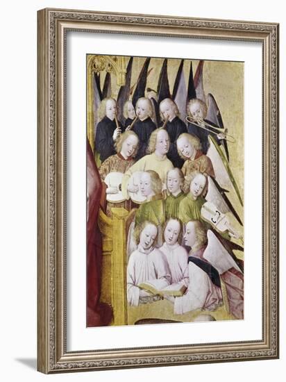 Detail of Life of the Virgin Choir of Angels-Master of the Life of Virgin Mary-Framed Giclee Print