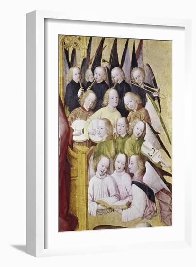 Detail of Life of the Virgin Choir of Angels-Master of the Life of Virgin Mary-Framed Giclee Print