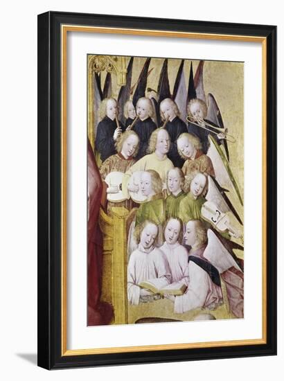 Detail of Life of the Virgin Choir of Angels-Master of the Life of Virgin Mary-Framed Giclee Print