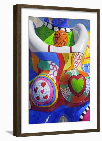 Detail of Lifesaver Fountain by Niki De Saint Phalle, Duisburg, Germany-null-Framed Photographic Print