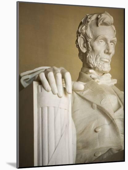 Detail of Lincoln Statue at Lincoln Memorial-Rudy Sulgan-Mounted Photographic Print