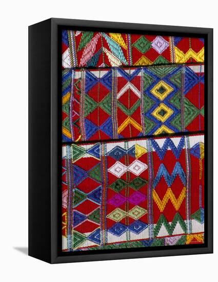 Detail of Local Weaving, Chichicastenango, Guatemala, Central America-Upperhall-Framed Premier Image Canvas