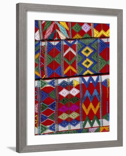 Detail of Local Weaving, Chichicastenango, Guatemala, Central America-Upperhall-Framed Photographic Print