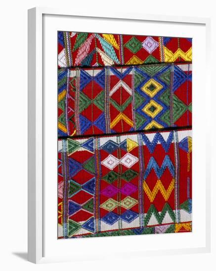 Detail of Local Weaving, Chichicastenango, Guatemala, Central America-Upperhall-Framed Photographic Print