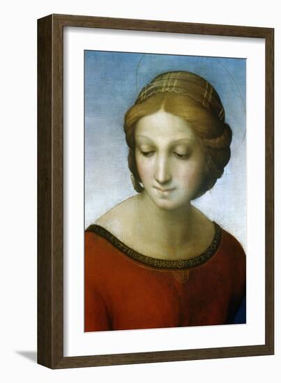 Detail of Madonna of the Meadow-Raphael-Framed Giclee Print