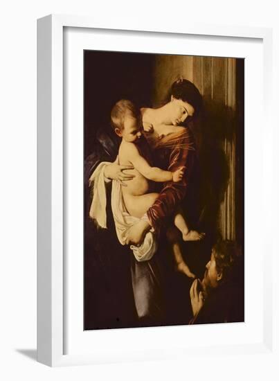 Detail of Madonna of the Pilgrims, C.1603-05 (Oil on Canvas)-Michelangelo Merisi da Caravaggio-Framed Giclee Print