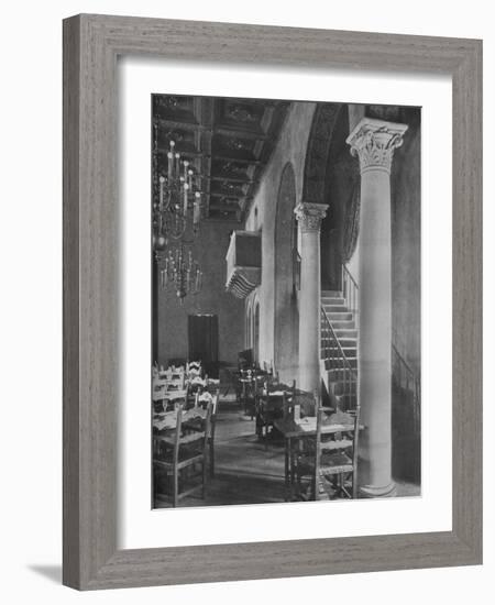 Detail of main dining room, University Club Building, Los Angeles, California, 1923-null-Framed Photographic Print