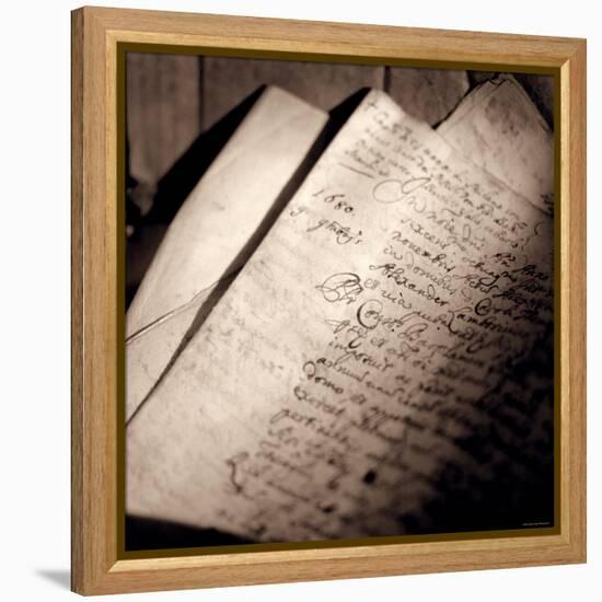 Detail of Manuscript-Edoardo Pasero-Framed Premier Image Canvas