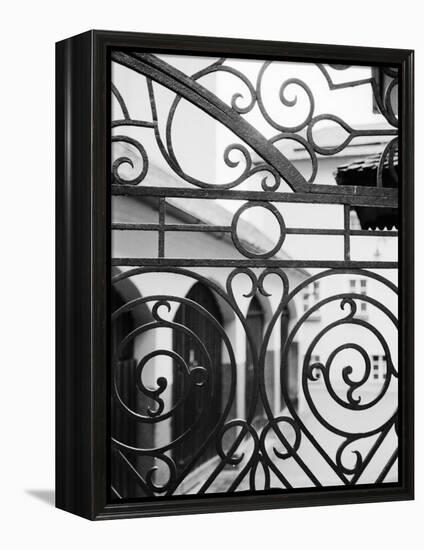 Detail of Metal Gate, Domplatz, Salzburg, Austria-Walter Bibikow-Framed Premier Image Canvas