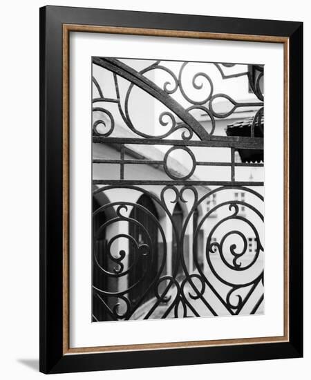 Detail of Metal Gate, Domplatz, Salzburg, Austria-Walter Bibikow-Framed Photographic Print