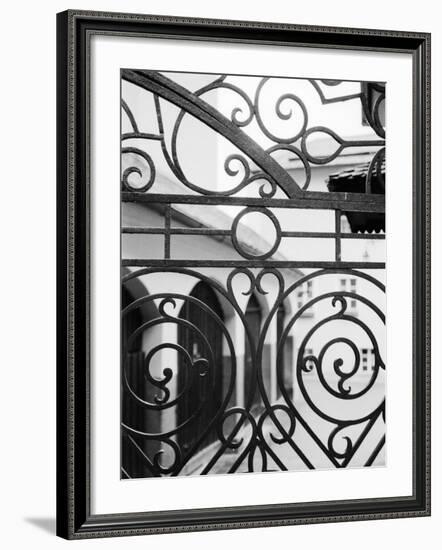 Detail of Metal Gate, Domplatz, Salzburg, Austria-Walter Bibikow-Framed Photographic Print