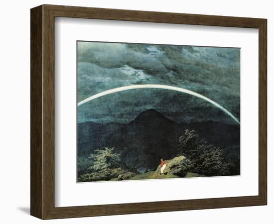 Detail of Mountain Landscape with Rainbow-Caspar David Friedrich-Framed Giclee Print