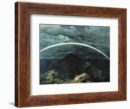 Detail of Mountain Landscape with Rainbow-Caspar David Friedrich-Framed Giclee Print
