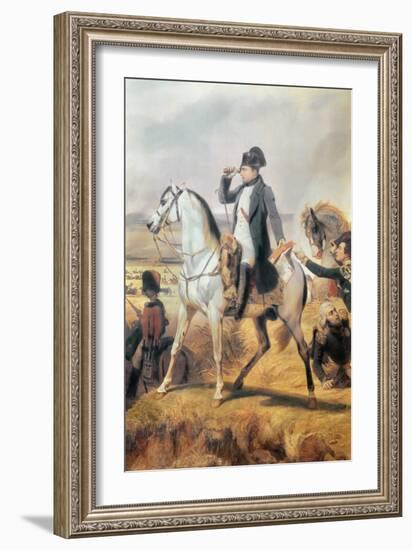 Detail of Napoleon from the Battle of Wagram, 6th July 1809, 1836-Horace Vernet-Framed Giclee Print
