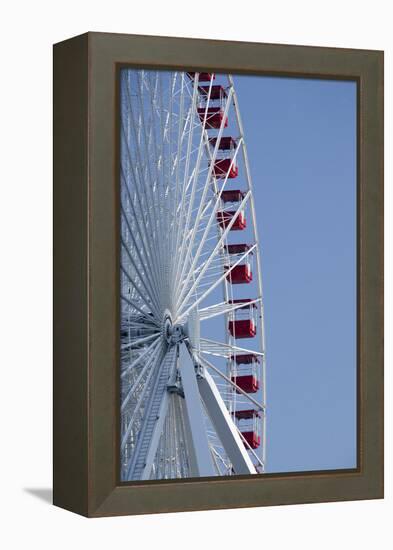 Detail of Navy Pier Farris Wheel, Chicago, Illinois, USA-Cindy Miller Hopkins-Framed Premier Image Canvas