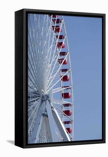 Detail of Navy Pier Farris Wheel, Chicago, Illinois, USA-Cindy Miller Hopkins-Framed Premier Image Canvas