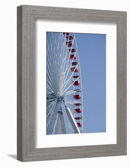 Detail of Navy Pier Farris Wheel, Chicago, Illinois, USA-Cindy Miller Hopkins-Framed Photographic Print