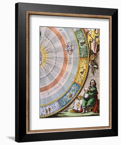 Detail of Nicolaus Copernicus from an Engraving of the Copernican System by Andreas Cellarius-Stapleton Collection-Framed Giclee Print