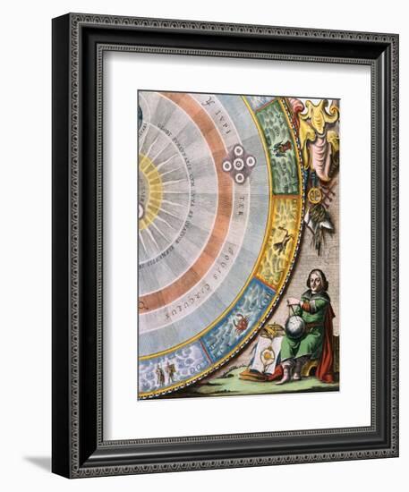 Detail of Nicolaus Copernicus from an Engraving of the Copernican System by Andreas Cellarius-Stapleton Collection-Framed Giclee Print