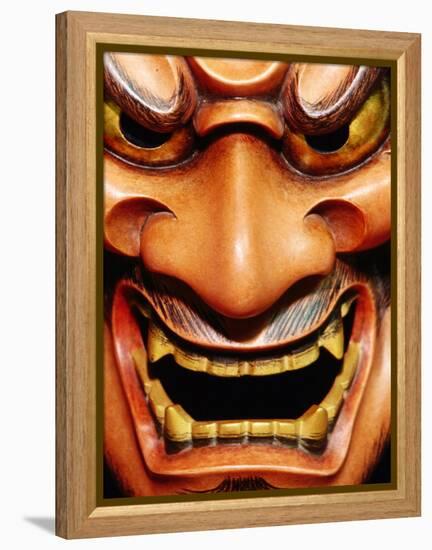 Detail of Noh Mask, Kyoto, Japan-Frank Carter-Framed Premier Image Canvas