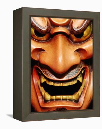 Detail of Noh Mask, Kyoto, Japan-Frank Carter-Framed Premier Image Canvas