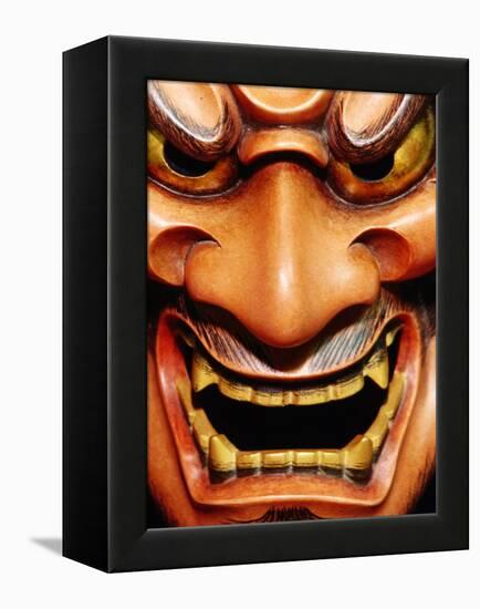 Detail of Noh Mask, Kyoto, Japan-Frank Carter-Framed Premier Image Canvas