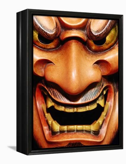 Detail of Noh Mask, Kyoto, Japan-Frank Carter-Framed Premier Image Canvas