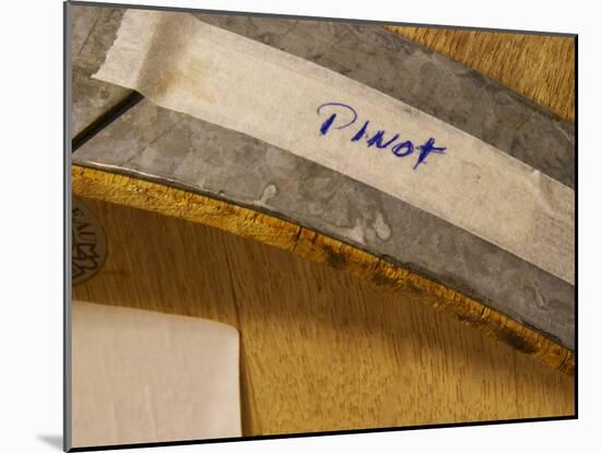 Detail of Oak Barrel with Pinot Noir, Bodega Del Anelo Winery, Finca Roja-Per Karlsson-Mounted Photographic Print