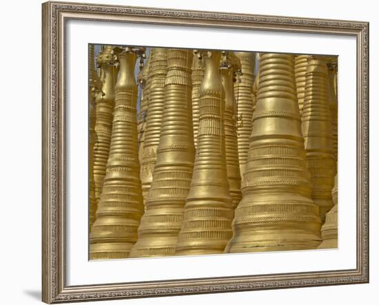 Detail of Old Buddhist Temple N the Inle Lake Region, Shan State, Myanmar (Burma)-Julio Etchart-Framed Photographic Print