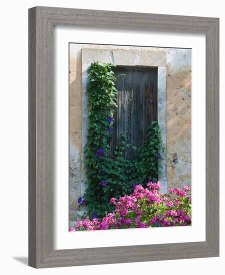 Detail of Old House, Assos, Kefalonia, Ionian Islands, Greece-Walter Bibikow-Framed Photographic Print