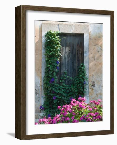 Detail of Old House, Assos, Kefalonia, Ionian Islands, Greece-Walter Bibikow-Framed Photographic Print