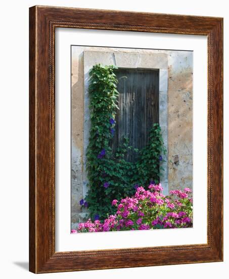 Detail of Old House, Assos, Kefalonia, Ionian Islands, Greece-Walter Bibikow-Framed Photographic Print