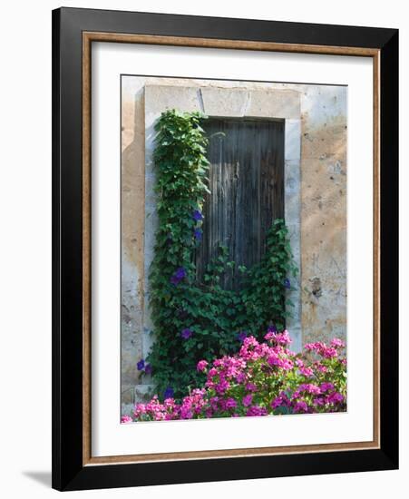 Detail of Old House, Assos, Kefalonia, Ionian Islands, Greece-Walter Bibikow-Framed Photographic Print