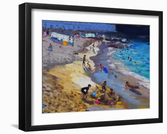 Detail of Overlooking Porthmeor Beach, St Ives, 2015-Andrew Macara-Framed Giclee Print