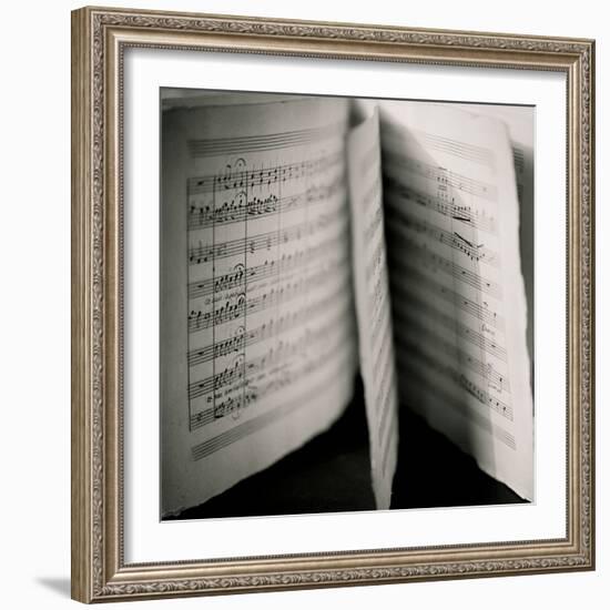 Detail of Page Music-Edoardo Pasero-Framed Photographic Print