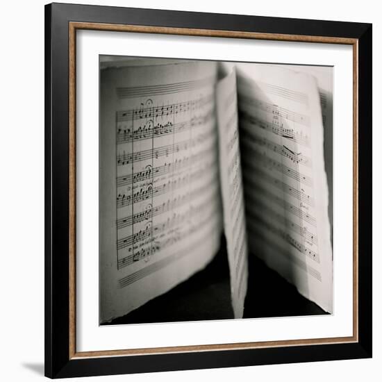 Detail of Page Music-Edoardo Pasero-Framed Photographic Print