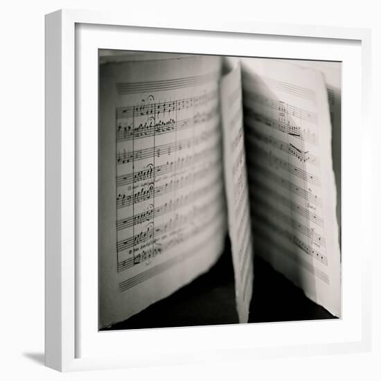 Detail of Page Music-Edoardo Pasero-Framed Photographic Print