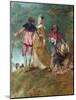 Detail of Pilgrimage on the Isle of Cythera-Antoine Watteau-Mounted Giclee Print