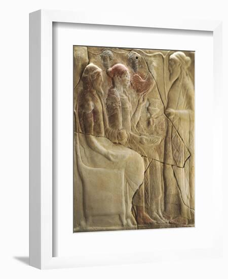 Detail of Pinax from Holy Shrine of Mannella in Locri, Calabria, Italy-null-Framed Giclee Print