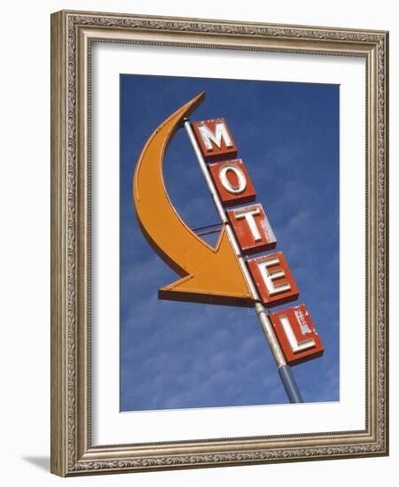 Detail of Plain Motel Sign, Cle Elum, Washington, USA-Nancy & Steve Ross-Framed Photographic Print