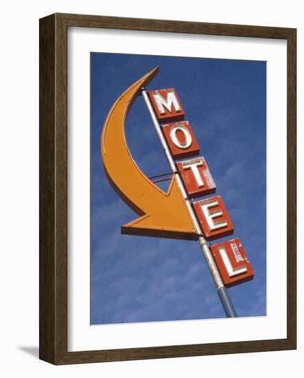 Detail of Plain Motel Sign, Cle Elum, Washington, USA-Nancy & Steve Ross-Framed Photographic Print