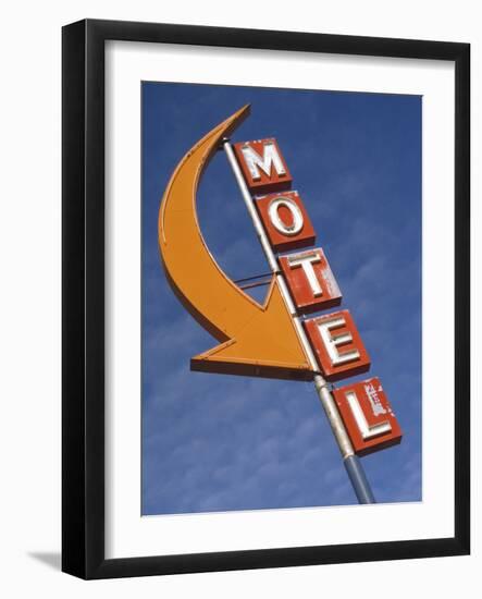 Detail of Plain Motel Sign, Cle Elum, Washington, USA-Nancy & Steve Ross-Framed Photographic Print